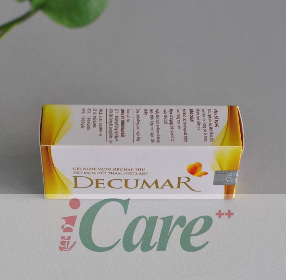 DECUMAR GEL SẢN PHẨM TR-Ị MỤN, SẸO NANO NGHỆ
