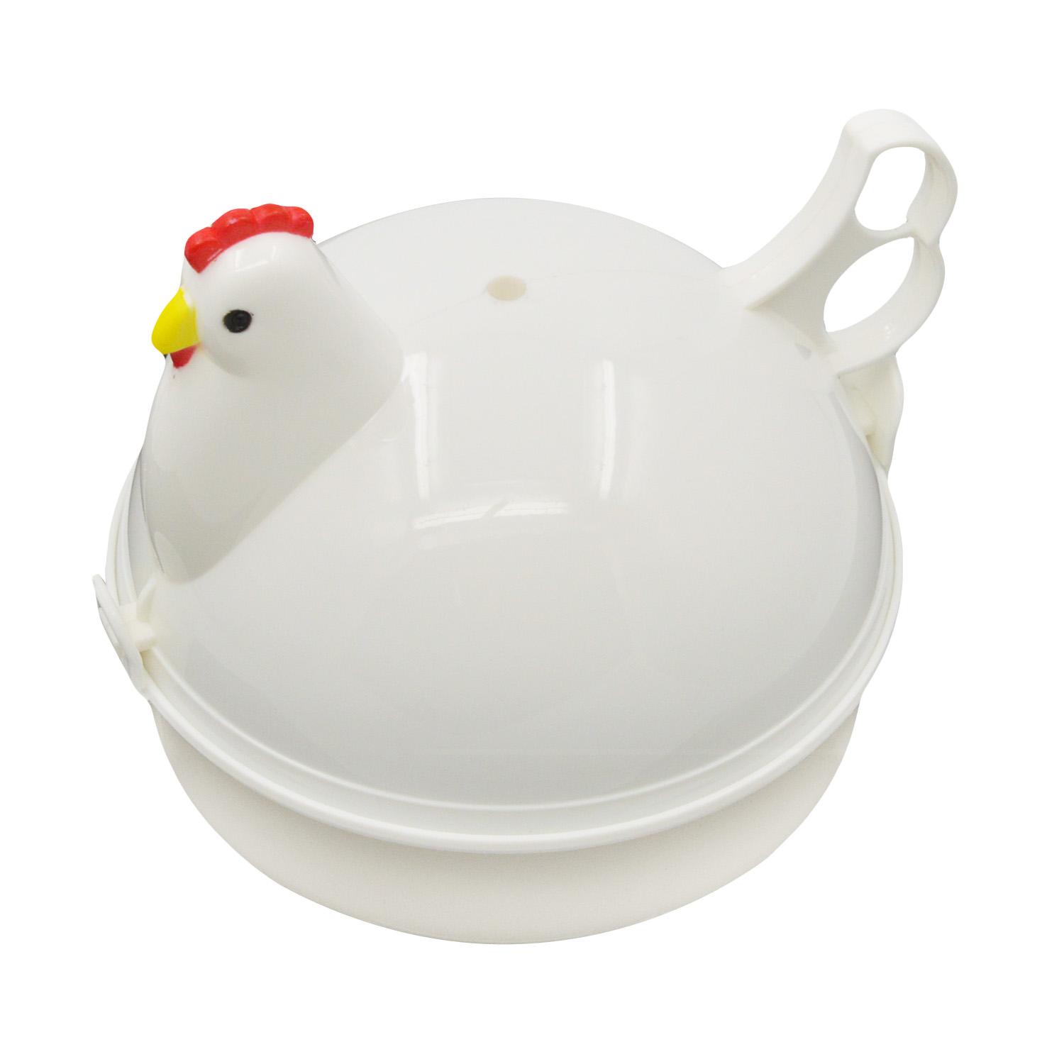 Cute Chicken Shape Microwave 4-eggs Boiler Steamer Eggs Cooker Poacher Home Kitchen Morning Breakfast Cooking Appliances Tool Accessory - intl