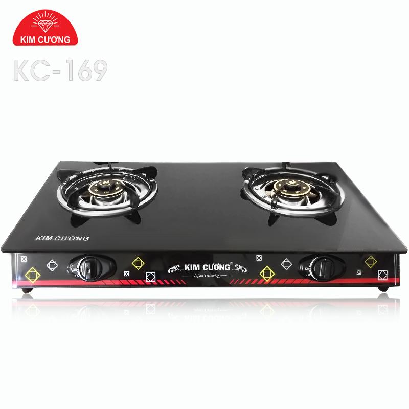[HCM]Bếp Gas đôi mặt kiếng Kim Cương KC168