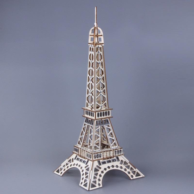 Đồ chơi lắp ráp gỗ 3D Mô hình Tháp Eiffel Laser