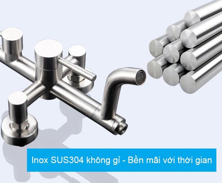 Cây sen tắm nóng lạnh SUS304 (kiểu tròn) - Dùng cho nhà nghỉ khách sạn cao cấp