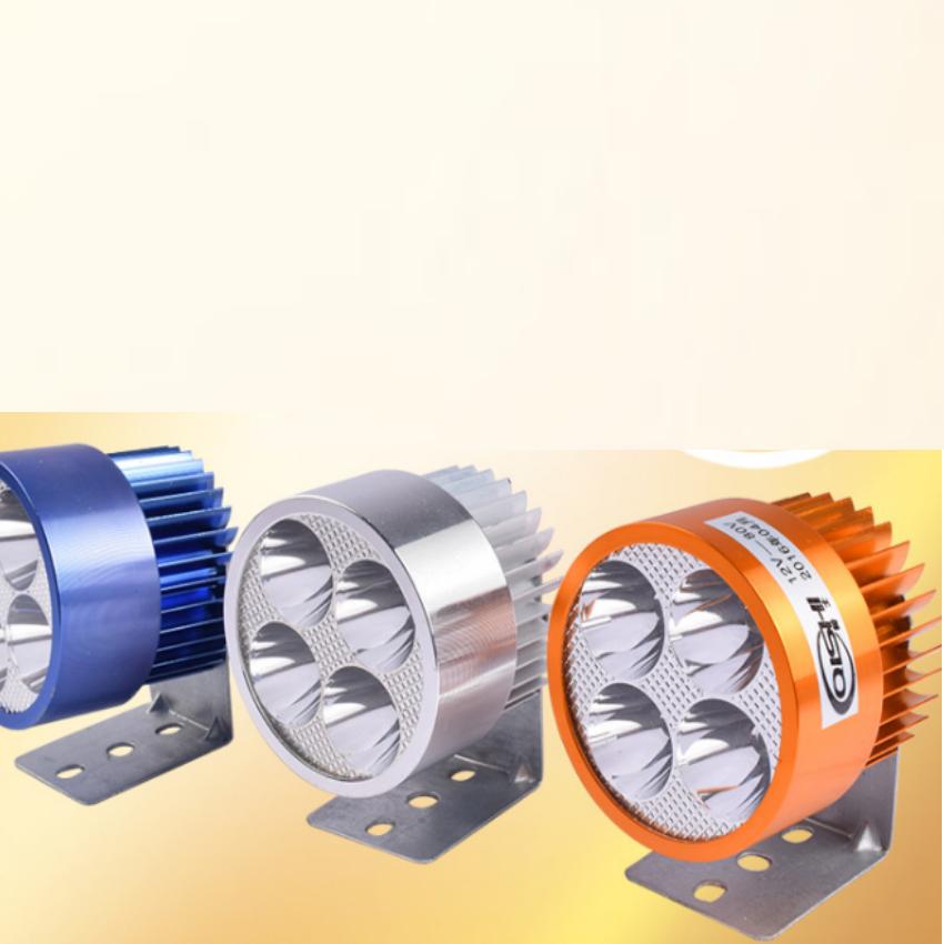 Đèn pha trợ sáng 4 LED dành cho xe mô tô, xe chức năng pha cos gắn xe máy F - đèn trợ sáng , đèn pha xe máy, đèn led xe máy, đèn led trợ sáng - 206360 -