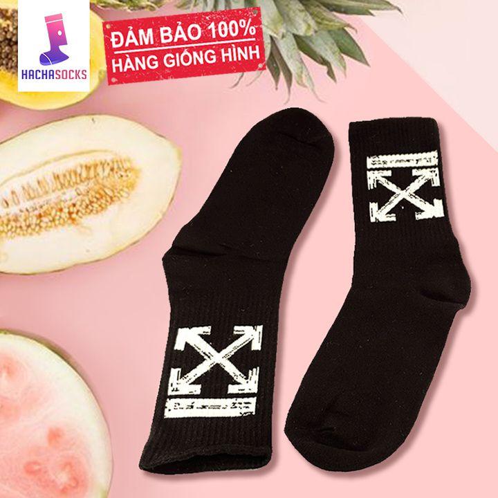 [HCM]Vớ Tất Off White Unisex Thời Trang Đường Phố