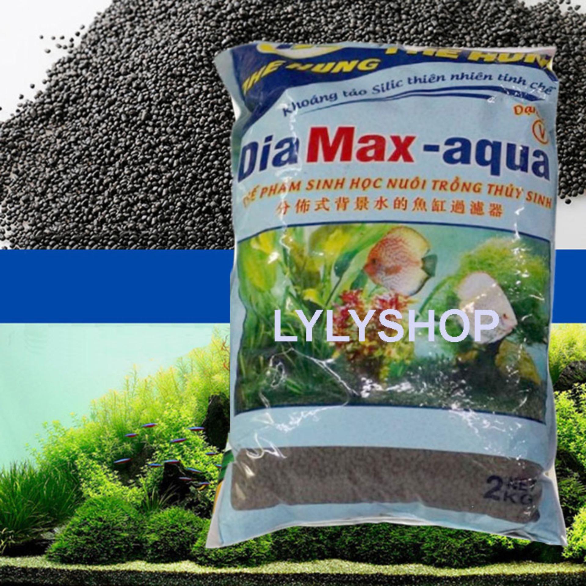 Fish Tank Aquarium Mini-Land background aquatic Dia Max-aqua high-grade, rich nutrition bag 2 kg used for aquatic plants, fish tank, Fish Pond, aquarium .... (Brown)