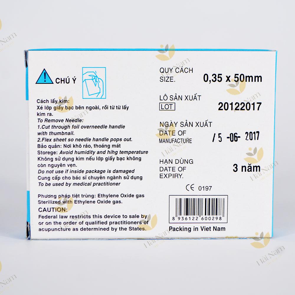 Kim châm cứu số 6 dạng vỉ