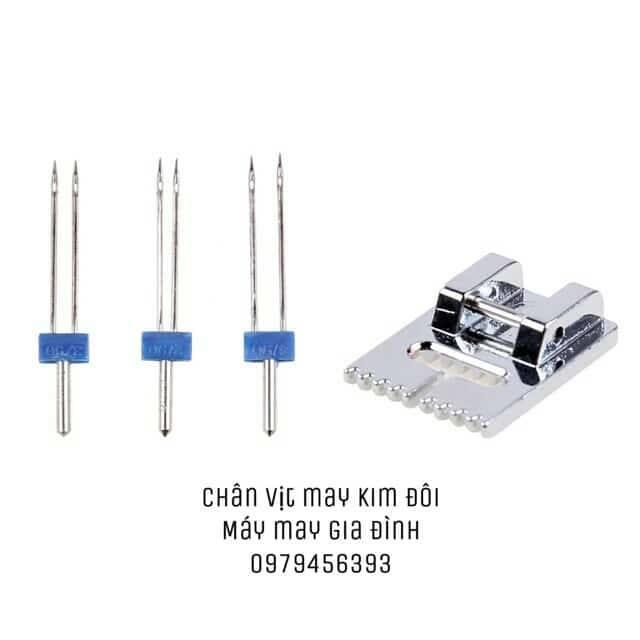 chân vịt may kim đôi dành cho máy may gia đình