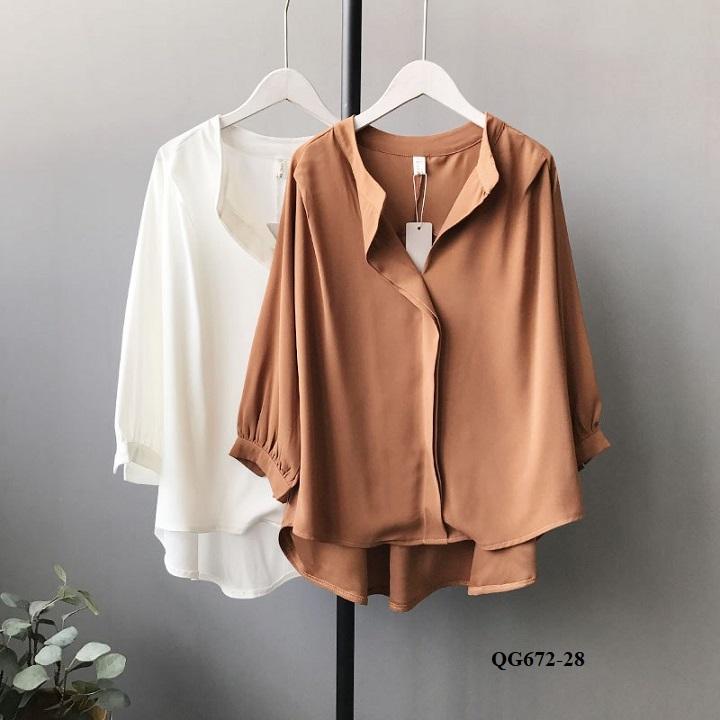 Áo sơ mi lụa thiết kế - qg672