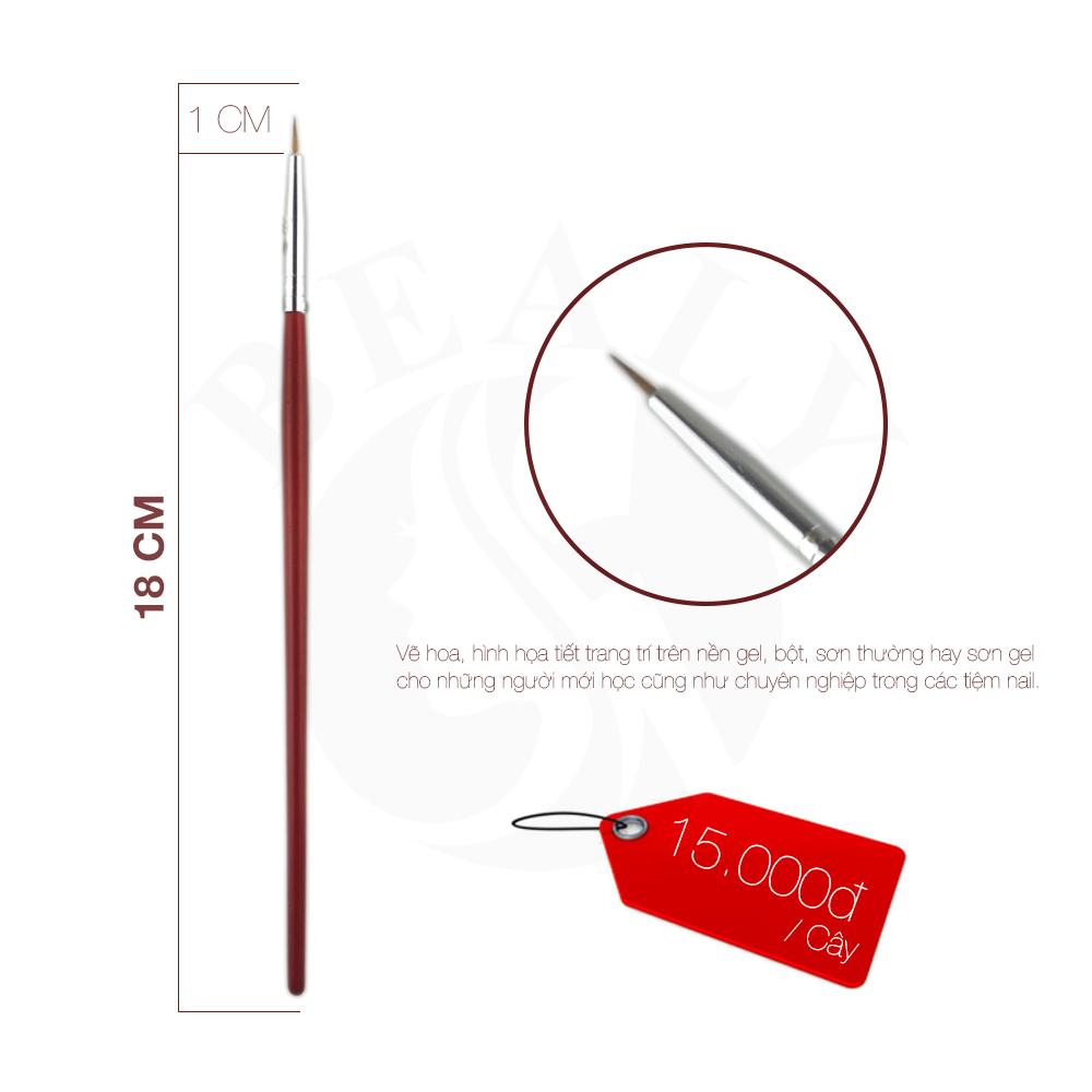 CỌ RÂU VẼ MÓNG CÁN GỖ SƠN ĐỎ