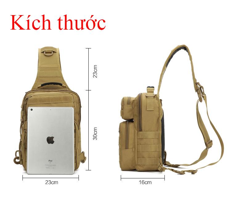 [HCM]Balo đeo chéo quai thời trang lính A41