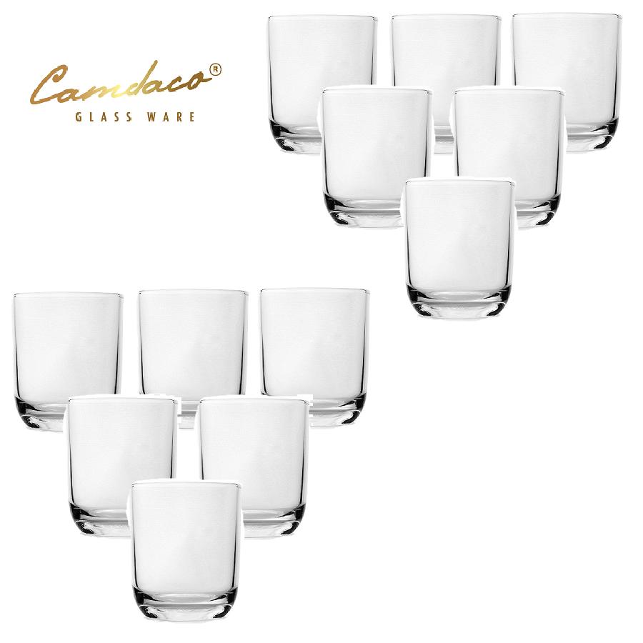 HCMBộ 12 Ly Thủy Tinh Bầu Lùn Uống Trà Đá 225ML PCD22003