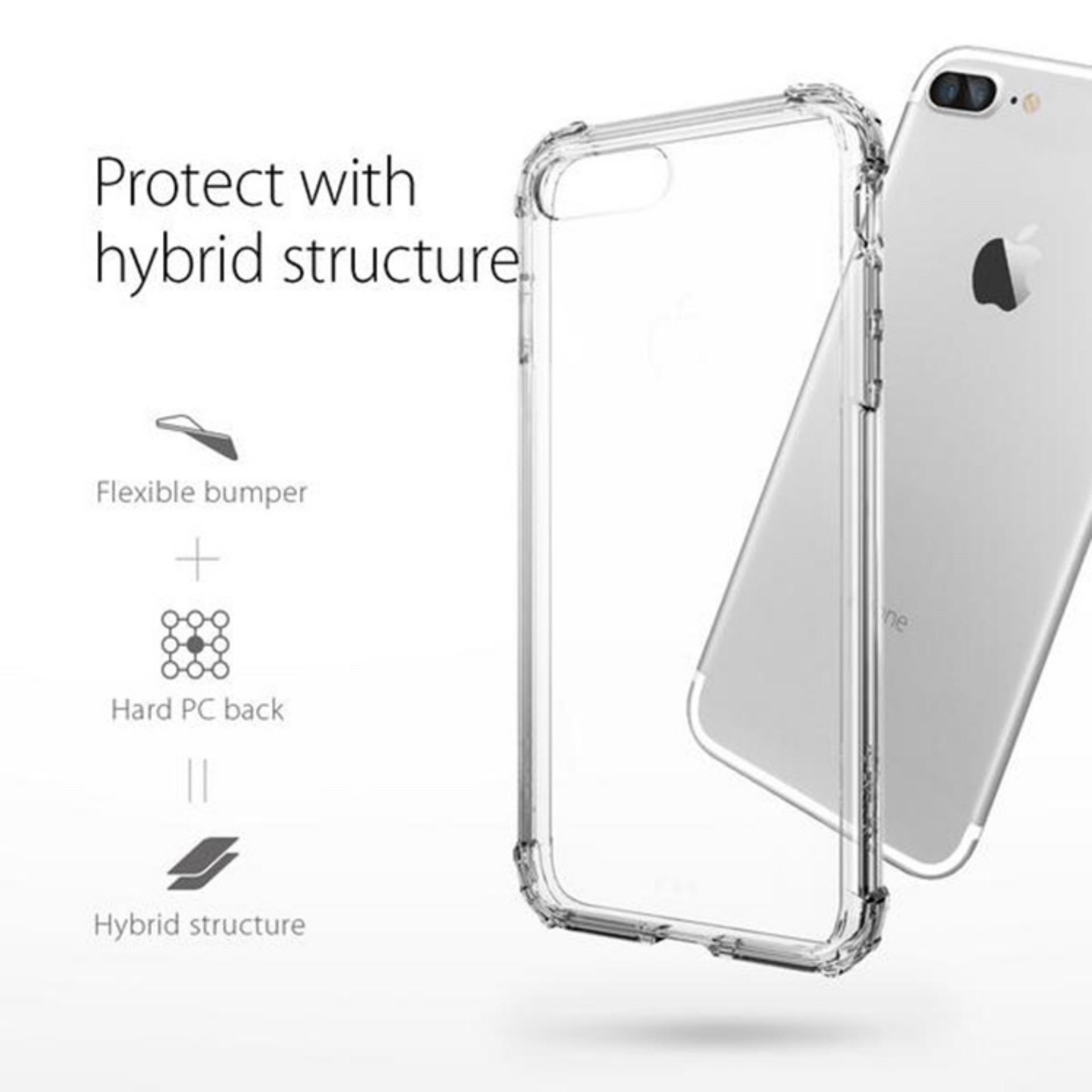 Ốp chống sốc lưng trong suốt Spigen Crystal Shell cho IPHONE 8 PLUS / 7 PLUS