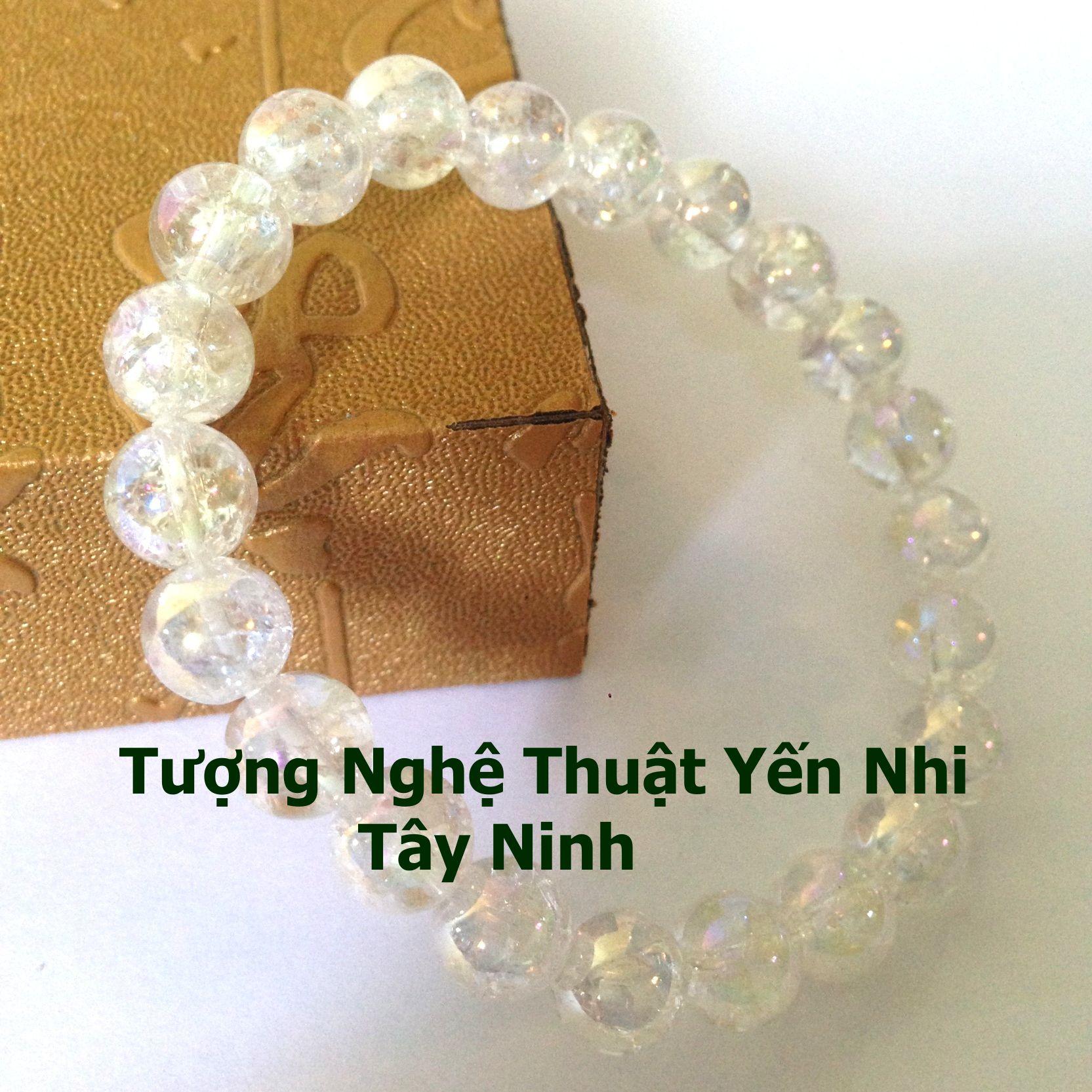 Vòng tay thạch anh tuyết hạt 10ly