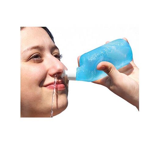 Bộ dụng cụ rửa mũi xoang NASOPURE Adult Kit (gồm Bình xịt 8oz ~ 240ml và 2 gói muối x 3.75g)  (Made in USA - YTELOC)