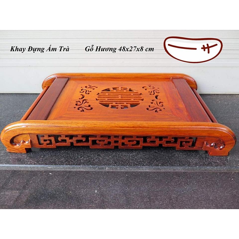 Khay trà gỗ hương cao cấp
