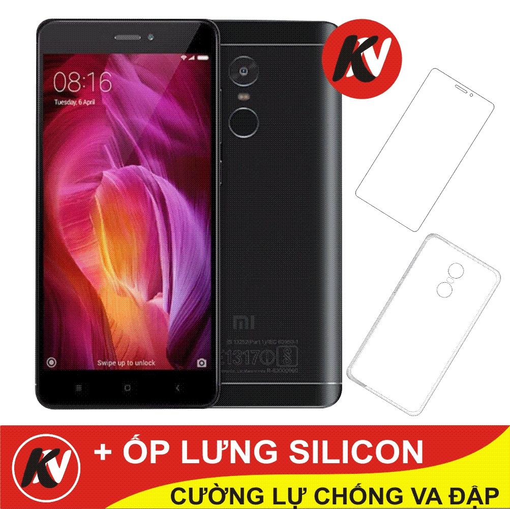 Xiaomi Redmi Note 4x 32Gb Ram 3 GB 2017 ( Đen ) - Hàng nhập khẩu + Ốp lưng Silicon + Cường lực