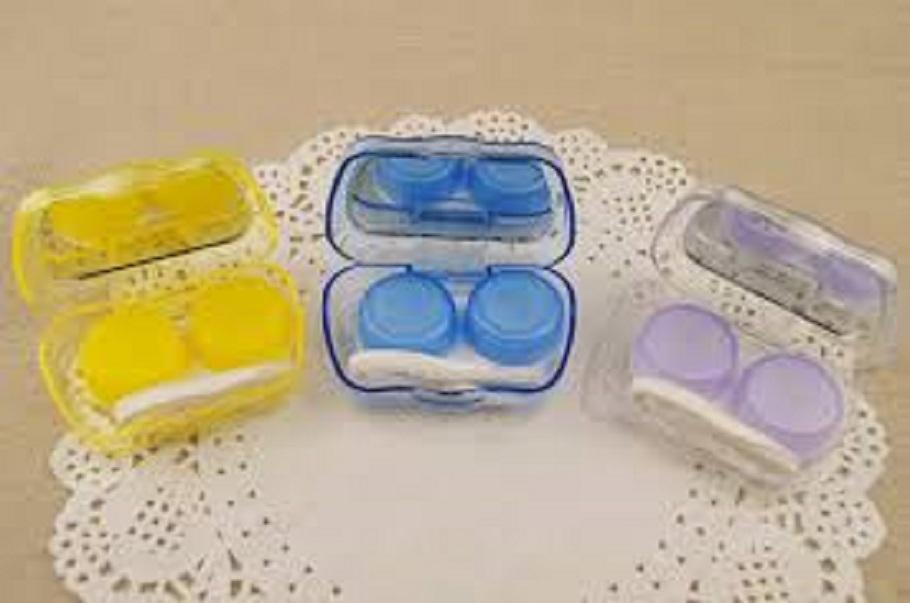10 Hộp Combo Khay Gương Dựng Lens Dựng Kính Áp Tròng Có Đầy Đủ Kẹp Gắp Và Dụng Cụ Đeo Lens