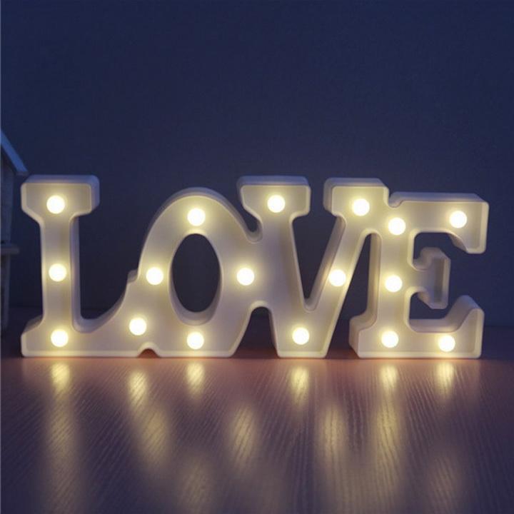 Đèn led 3d trang trí chữ love