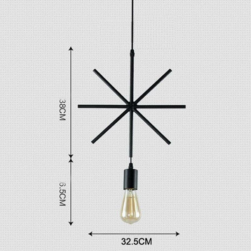 Bộ 5 đèn thả trần trang trí hình học THCN116 (5 mẫu đèn hình học khác nhau tặng kèm 5 bóng Led Edison 4w)