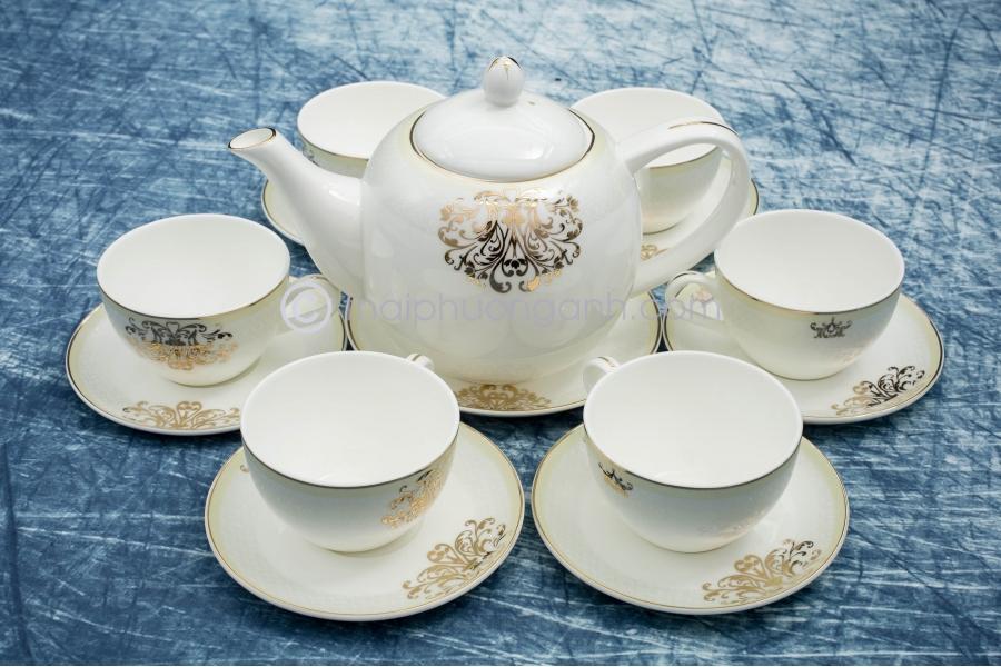 Bộ tách trà 14 món Sứ Xương Royal Houseware 1452609