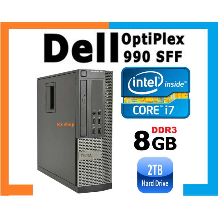máy tính dell optiplex 990 core i7 - ram 8gb - hdd 2tb(2000gb ) - hàng nhập khẩu cm 990.