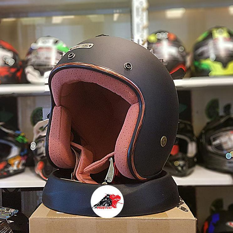 Nón bảo hiểm 3/4 Bulldog JIS2 Nhật 2018