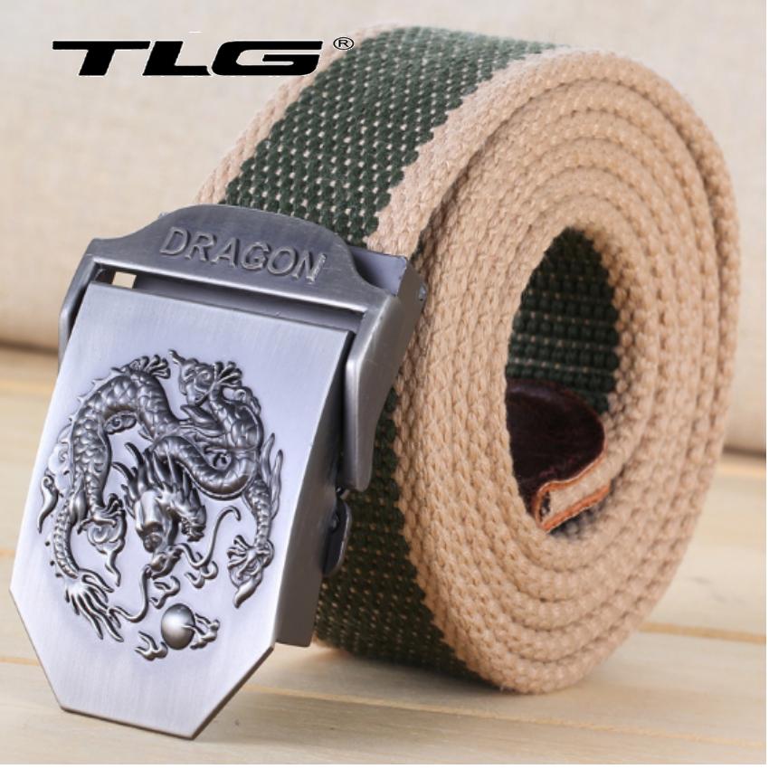 Thắt lưng nam dù chiến thuật đầu rồng Đồ Da Thành Long TLG 203924 3(xanh)