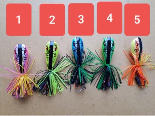 Mồi Lure Nhái Nhảy Giả Câu Cá Lóc