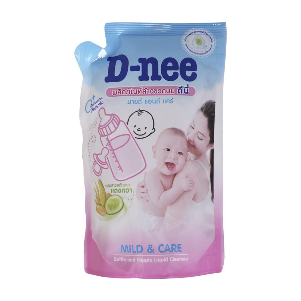 Bộ 3 bịch nước rửa bình sữa Dnee 600ml