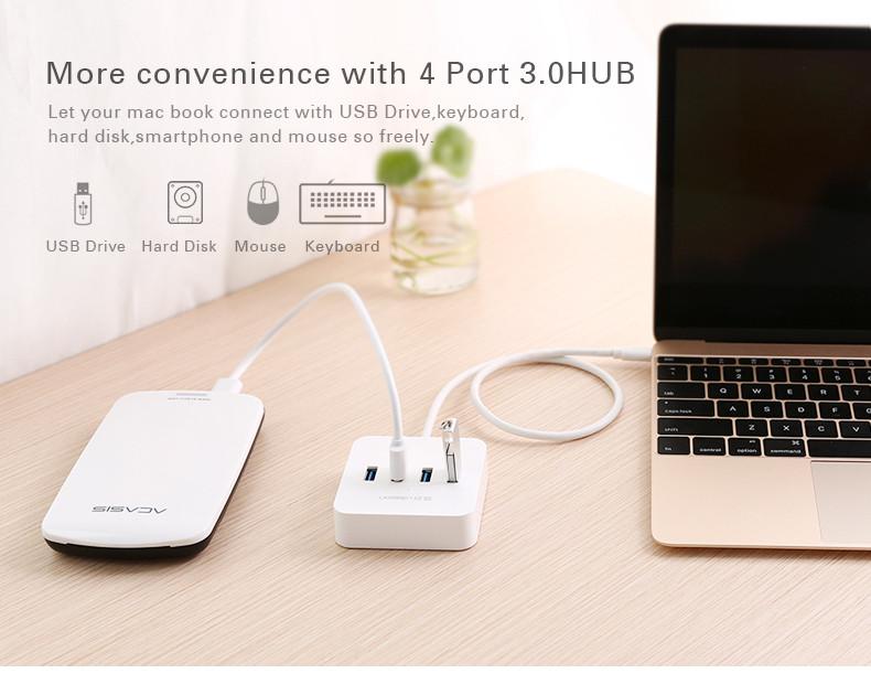 Cáp USB Type C to USB  Ugreen  Dây OTG  Adapter USB C