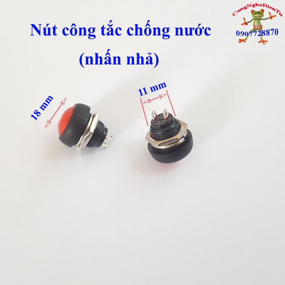 2 nút công tắc nhấn nhả chống nước