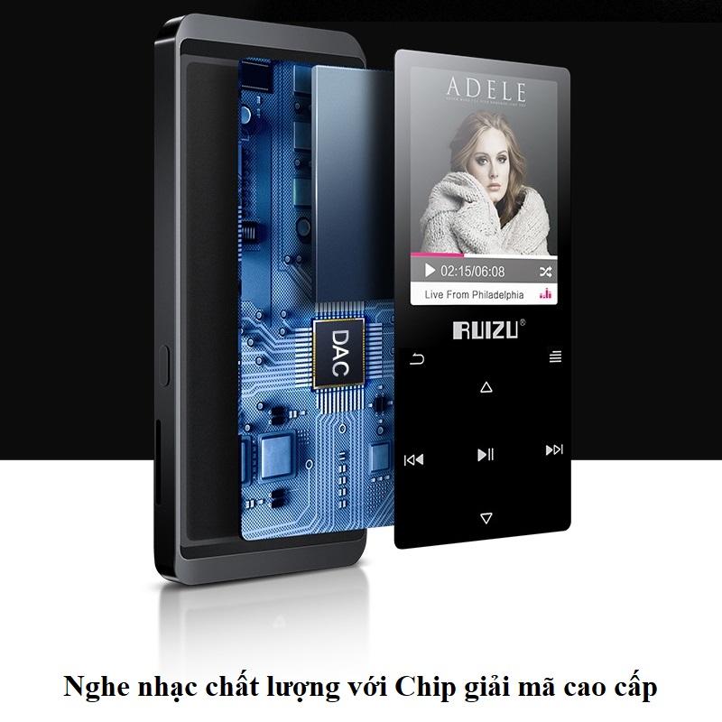 Máy nghe nhạc MP3 Lossless Ruizu D02 - 8G (Phiên bản Bluetooth)