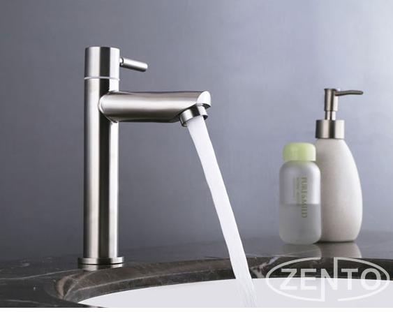 Vòi lavabo lạnh inox304 Zento SUS2112