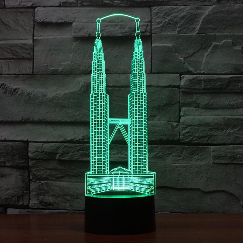 Đèn Led 3D loại lớn Tháp đôi Kuala Lumpur