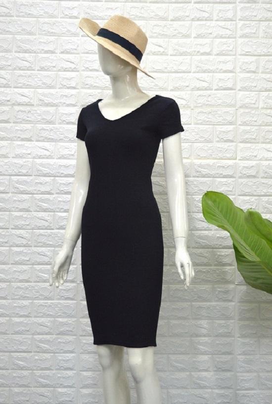 [HCM]Đầm body cổ đan chéo cực xinh