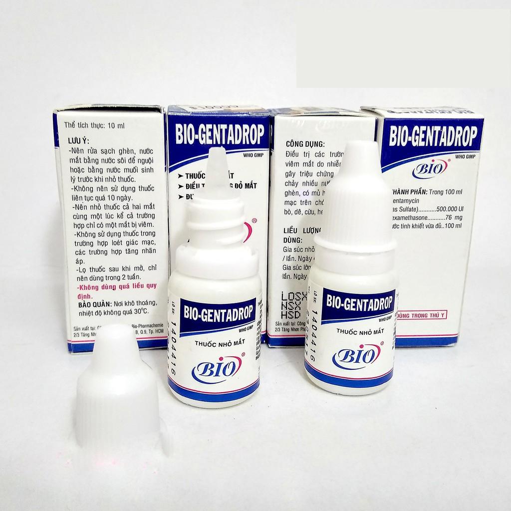 Thuốc Nhỏ Mắt Trị Viêm Mắt Chó Mèo Bio Gentadrop (10ml)