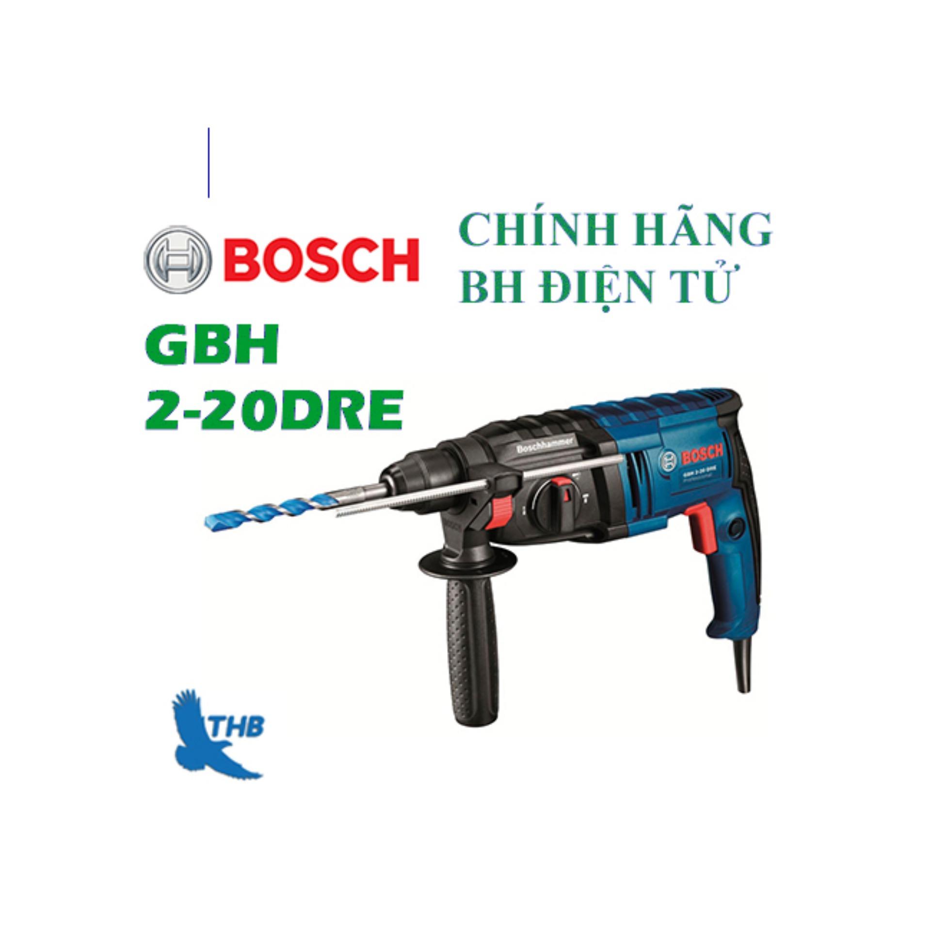 Máy khoan búa Bosch GBH 2-20 DRE + Phụ kiện