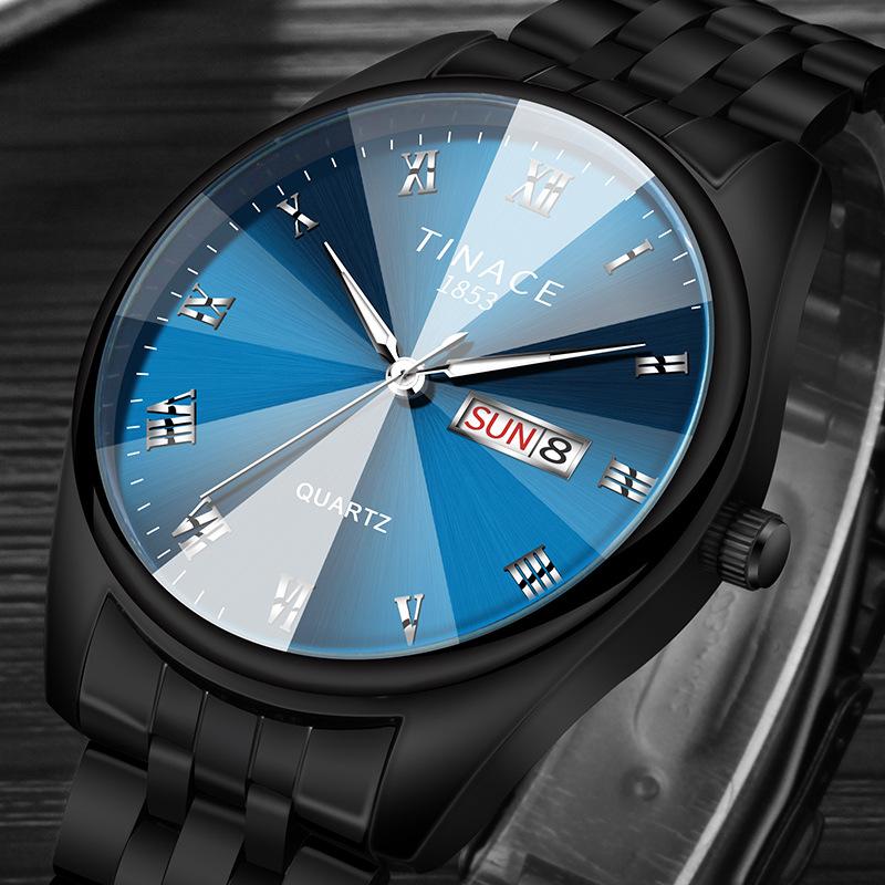 Đồng hồ nam thời trang hàn quốc dây thép không gỉ Tinace Q01 có lịch ngày