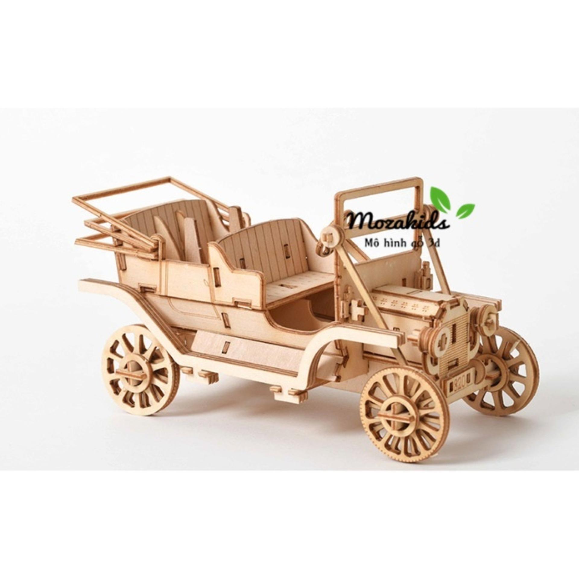 Đồ chơi lắp ráp gỗ 3D Mô hình Ô tô cổ Classic Car