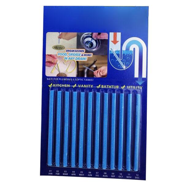 Vỉ gồm 12 que thông tắc cống tiện dụng