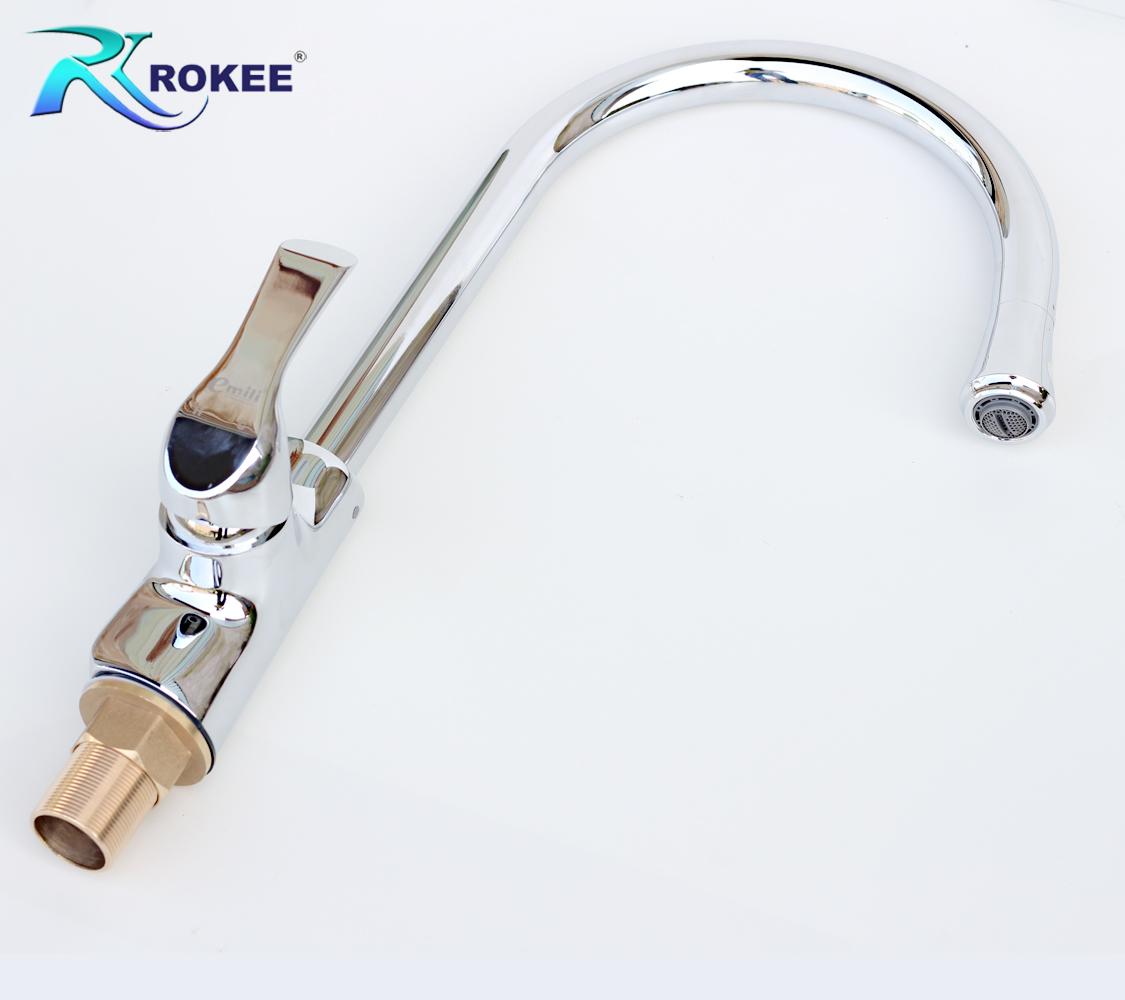 Vòi rửa chén nóng lạnh Rokee - DL104 (Trắng bạc)