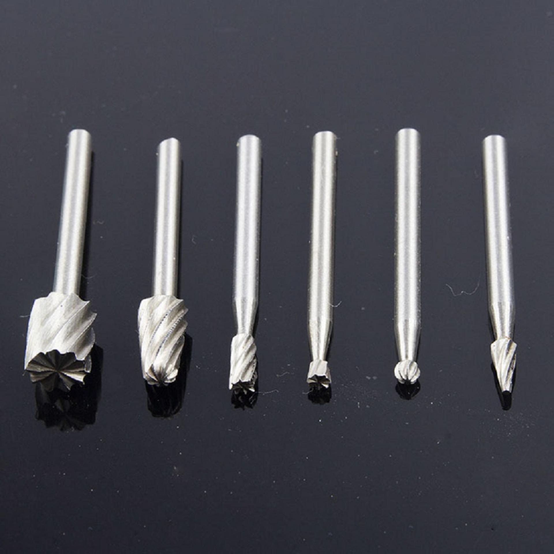 Combo 6 Mũi Khoan, Khắc, Mài HSS Trục 3.17mm Đa Năng - Cao Cấp