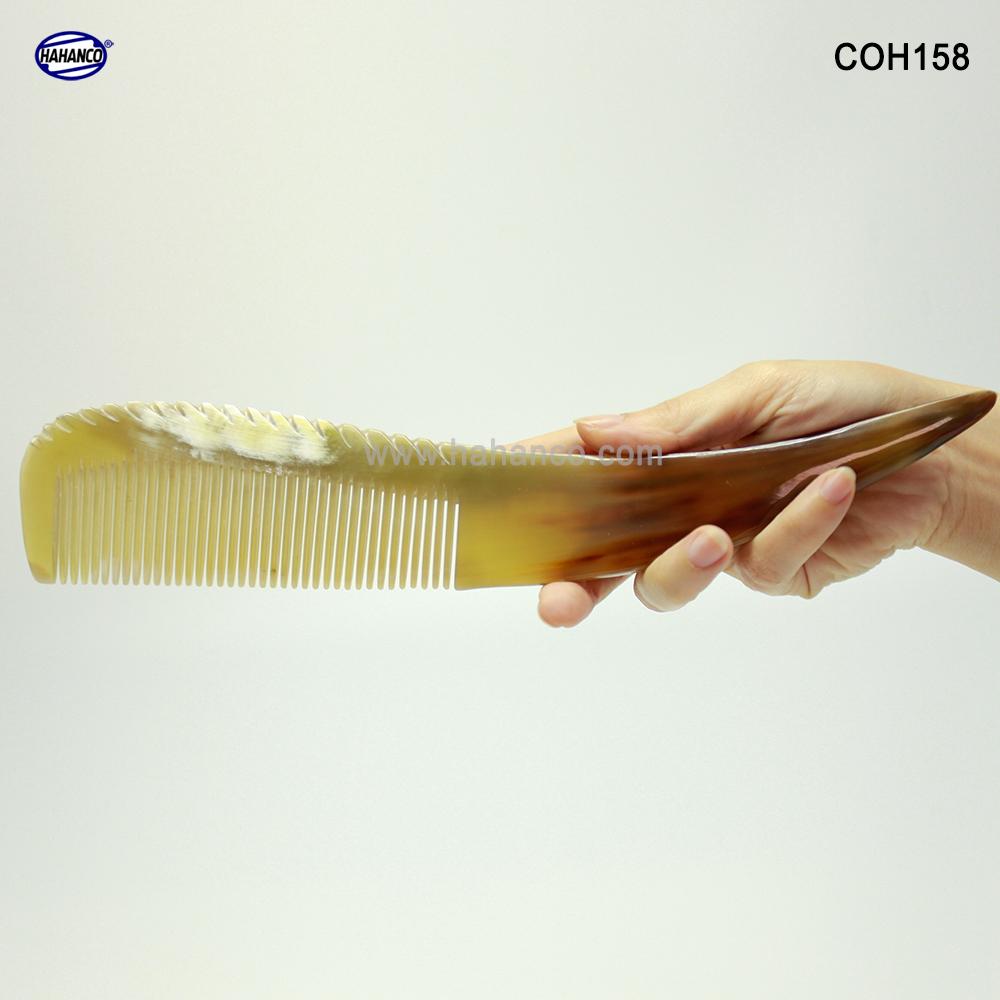 Chiếc Lược sừng khủng nhất - làm từ nửa chiếc sừng bò Châu Phi (Size:XXL-23-30cm) - COH158 - HAHANCO