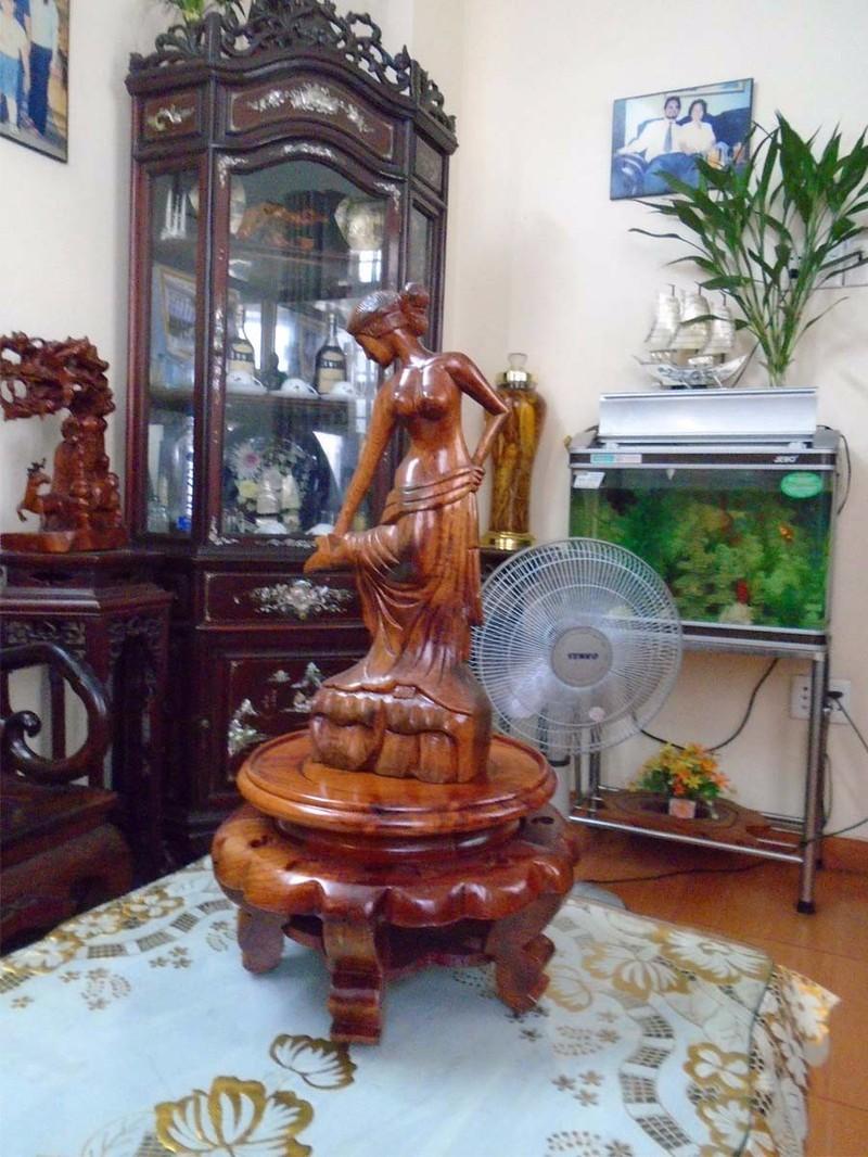 đôn gỗ hương Mặt 22cm x cao 16cm