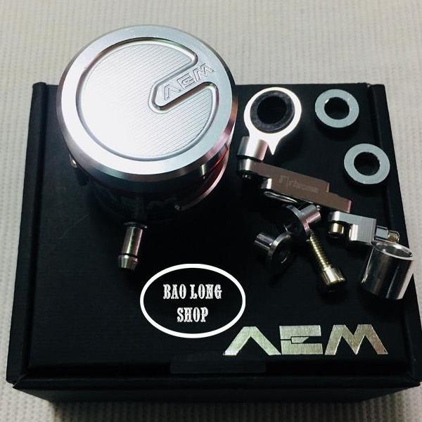 Bình Dầu AEM Titanium (màu Bạc) + pass bình dầu rizoma