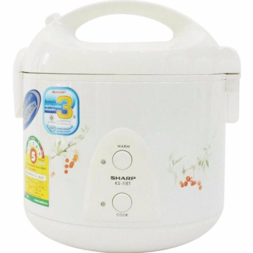 Nồi cơm điện Sharp KS-11ETV 1L (Trắng) - Bảo hành toàn quốc