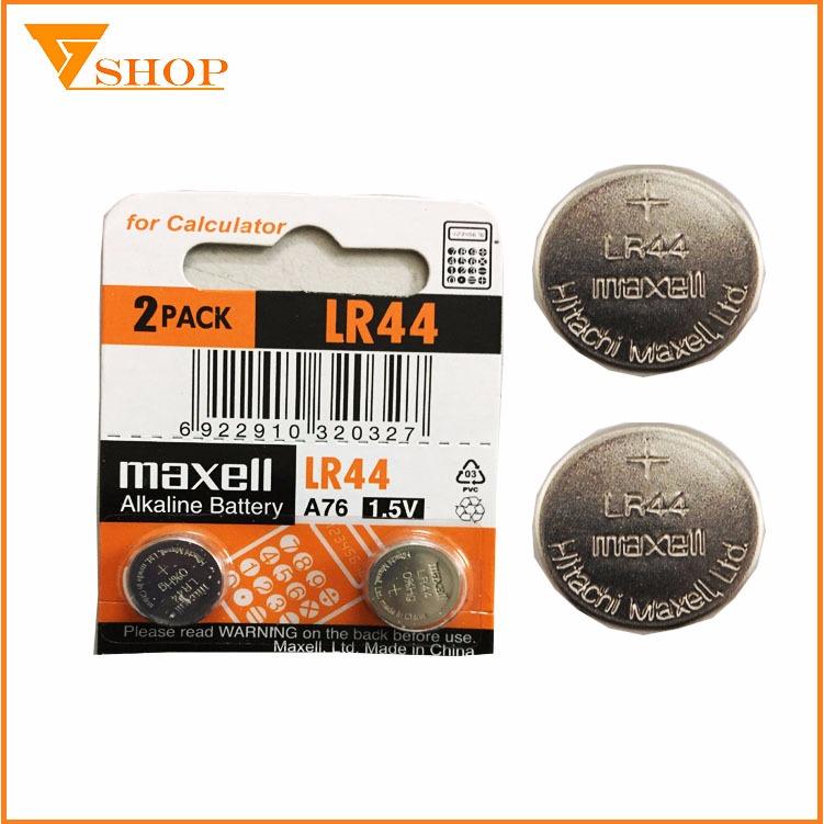 2 viên pin lr44 maxell alkaline 1.5 v cao cấp