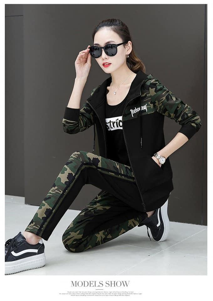 [HCM]SÉT BỘ ĐỒ LÍNH KÈM ÁO KHOÁC (3 MÓN )