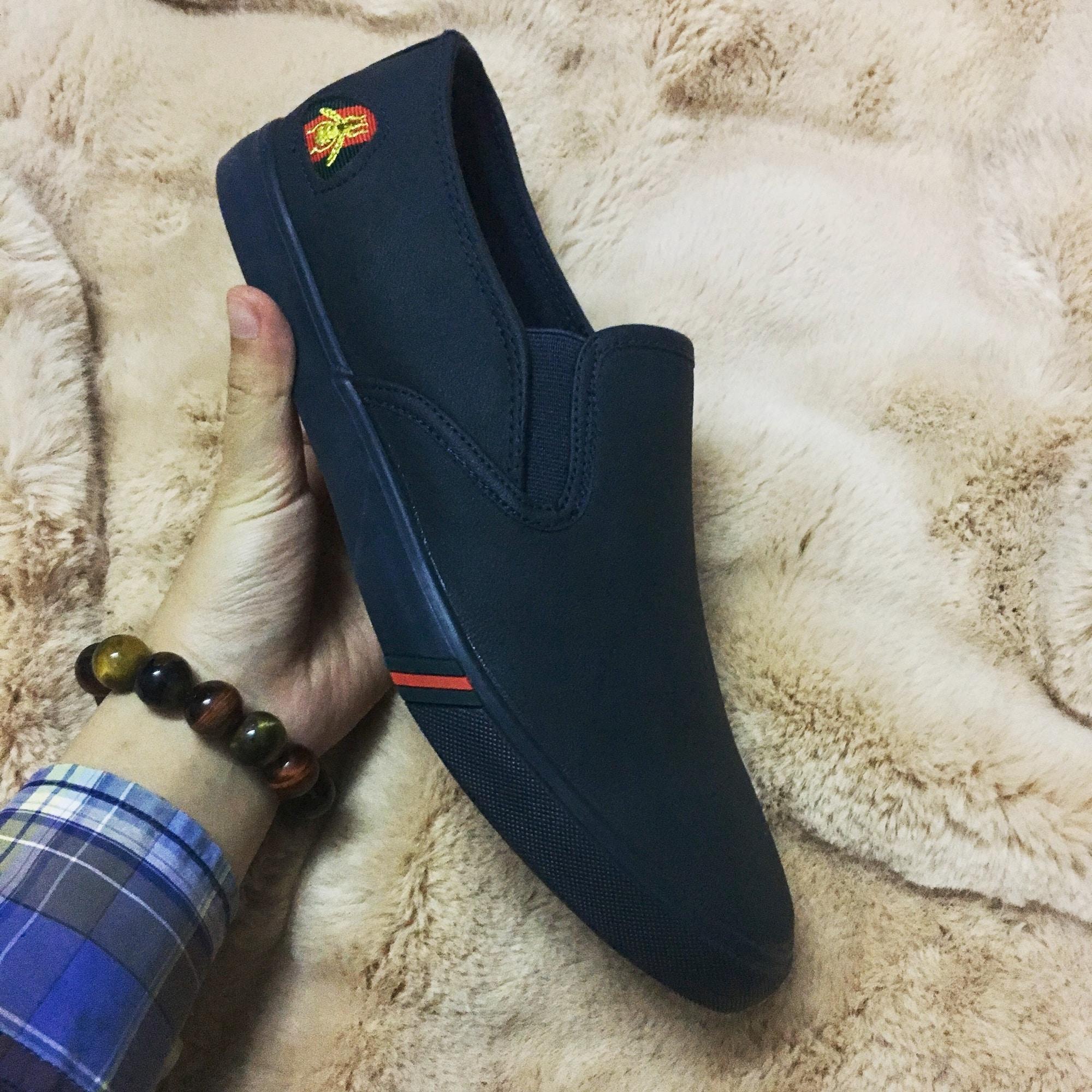 GIÀY SLIPON NAM DA TRƠN (Giày lười nam)