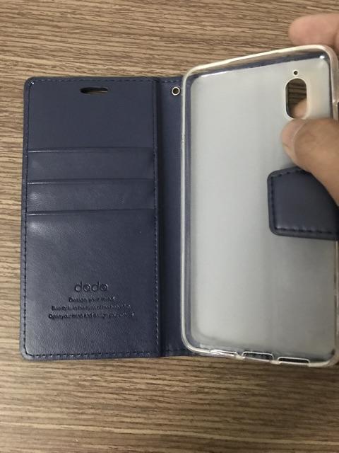 Bao da Sharp Aquos S2 chất liệu da cao cấp, sang trọng, có ngăn chứa thẻ, nắp gập chống đỡ xem phim