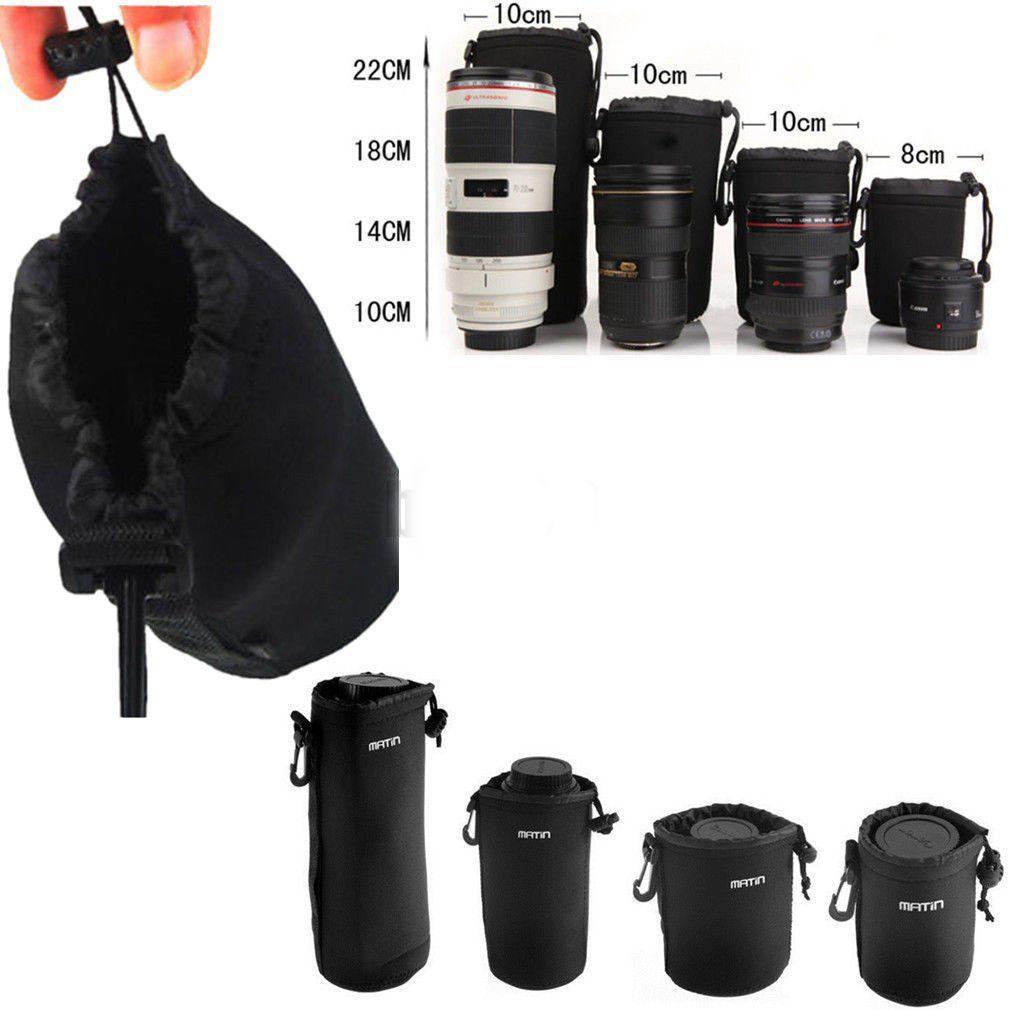 Túi đựng ống kính lens máy ảnh chống sốc Matin size S cao tối đa 8cm